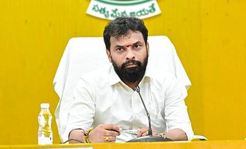 Andhra state Labour Minister,  Vasamsetti Subash