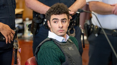 Luigi Mangione, accused of fatally shooting the UnitedHealthcare CEO Brian Thompson in New York City, appears in court for a hearing, Friday, Feb. 21, 2025, in New York.