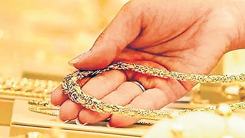 In India, the price of 24-carat gold has soared to more than a lakh rupees per 10 grams