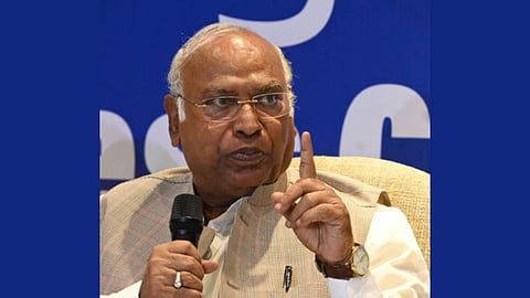 AICC president Mallikarjuna Kharge.
