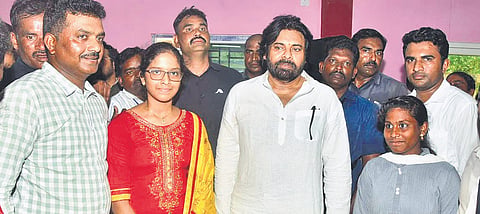Deputy CM Pawan Kalyan lauds Y Nehanjani, who scored 600 marks in SSC.