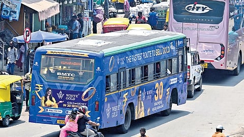 Advertisements are one of the major sources of non-ticket revenue for BMTC 