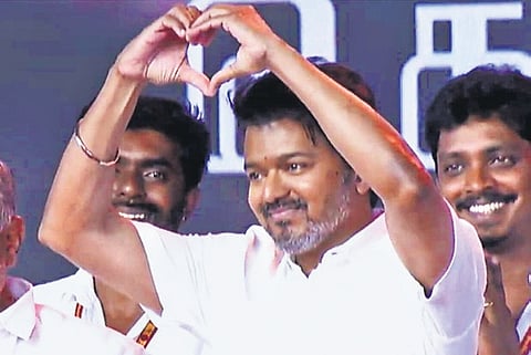 Tamilaga Vettri Kazhagam (TVK) founder Vijay 