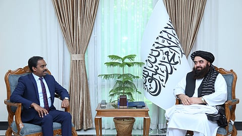 Anand Prakash, Joint Secretary in India’s Ministry of External Affairs, met with Mawlawi Amir Khan Muttaqi, Acting Foreign Minister of the Islamic Emirate of Afghanistan.