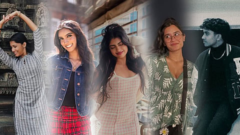 From left to right: Uthara Jayan, Hashna Sivasothilingam, Amisha Jayaram,Anubhya Rana and  Shiva Soorya