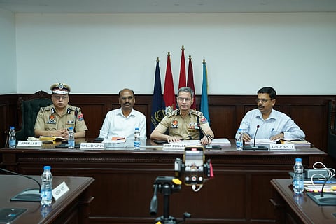 Director General of Police, Punjab, Gaurav Yadav and other at the meeting.