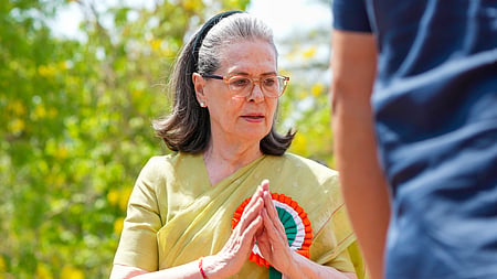 Congress leader Sonia Gandhi 