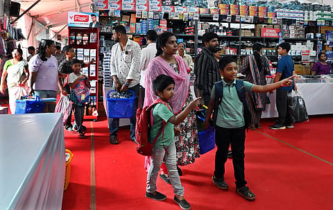 Around 350 stalls offered everything from handmade candles, bangles and potted plants to slime