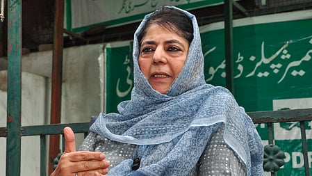 Peoples Democratic Party (PDP) president Mehbooba Mufti. 