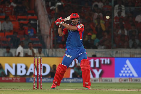 In what was otherwise a forgetful day for the DC batters, Ashutosh Sharma (in pic)  was the bright spark along with Tristan Stubbs against SRH in Hyderabad on Monday