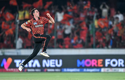 Pat Cummins was the pick of the SRH bowlers in the abandoned match | 