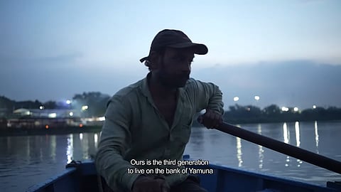 Boatman Shyam, a still from  Jamna: The River Story by Ishani K. Dutta