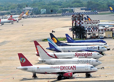 Domestic flights from Chennai to northern cities resumed on Monday 