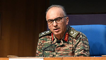 Director General of Military Operations  Lt General Rajiv Ghai during a press conference on 'Operation Sindoor', in New Delhi, Monday, May 12