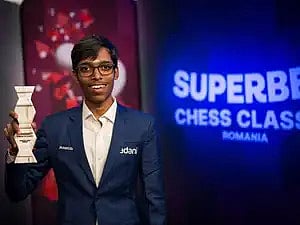 Grandmaster R Praggnanandhaa defeated Maxime Vachier-Lagrave of France to win his first-ever tournament on the Grand Chess Tour by showcasing his supremacy in the Superbet Classic 