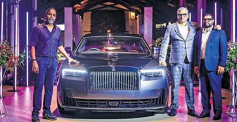 Venu Gopalakrishnan (L)with his Ghost Series II Black Badge