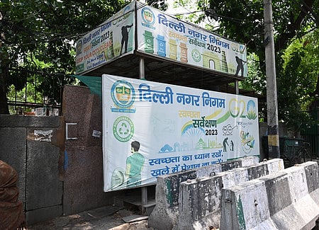 File | Public toilet in bad state at Lajpat Nagar  in New Delhi.Express 