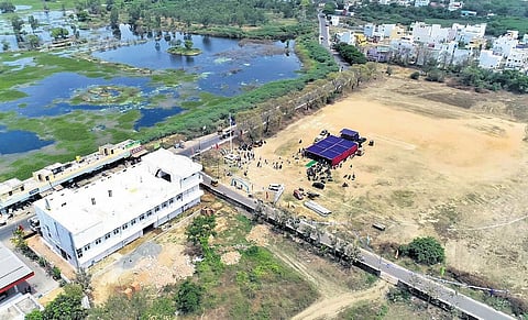 Sewage treatment plant plan on playground near lake angers Chennai's Koladi residents 