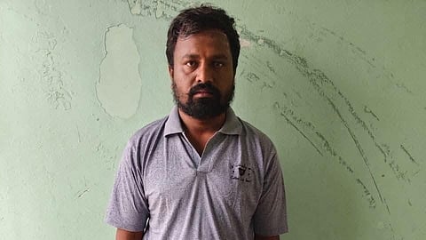 The accused Hathyogi Lokeshwar Swami, a seer of Ram Mandir Mutt in Mekhali village of Raybag taluk, Belagavi.