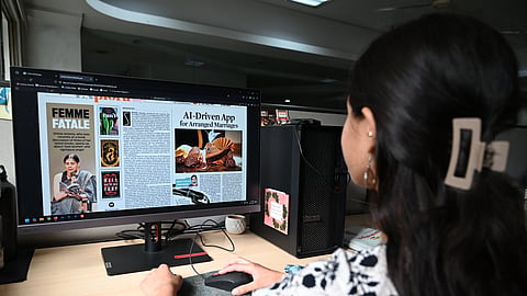 Vibha U Rao, a teen student at an internship