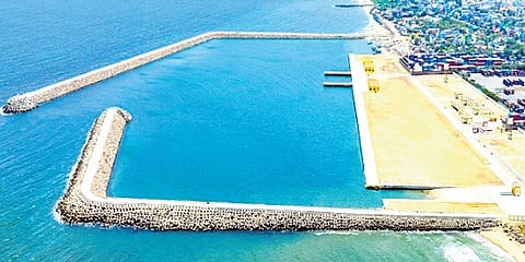 Around 6,250 people involved in fishing and related jobs in 12 fishing villages will benefit from the fishing harbour, which has the capacity to handle 70,000 tonnes of fish every year. 