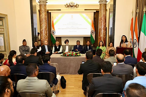 The eight-member team is one of the seven multi-party delegations India has tasked to visit 33 global capitals to reach out to the international community on Pakistan's designs and India's response to terror.
