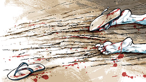 According to the police, in a desperate attempt to escape from the attackers, Chennappa ran into a bakery.
