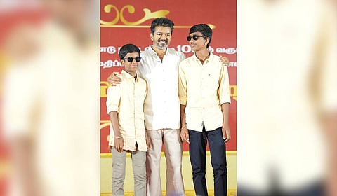  Tamilaga Vettri Kazhagam (TVK) president and actor Vijay on Friday honoured high-performing students from 88 constituencies across 16 districts in Tamil Nadu and Puducherry who excelled in Class 10 and 12 board exams, in Chennai