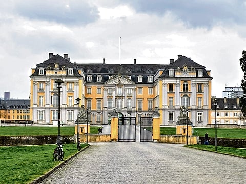 The palace's facade