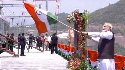 Prime Minister Narendra Modi on Friday inaugurated Chenab bridge - the world’s highest railway arch bridge in Jammu and Kashmir's Reasi district.