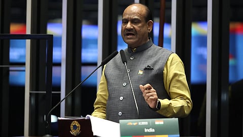 Lok Sabha Speaker  Om Birla at Closing Ceremony of 11th BRICS Parliamentary Forum in Brasilia Brazil on 5 June 2025.