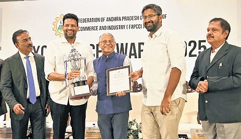 Industry Minister TG Bharath presents FAPCCI Awards