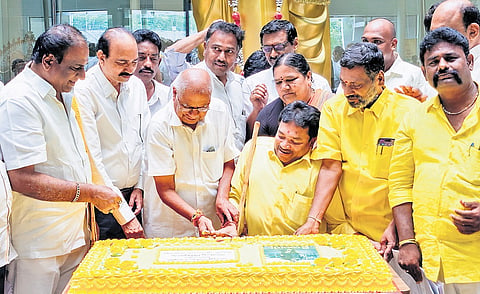 Balakrishna birth anniversary celebrations at TDP central office on Tuesday 