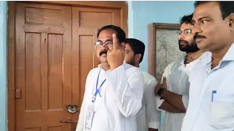 BJP candidate for the by-election to Kaliganj assembly constituency, Ashis Ghosh