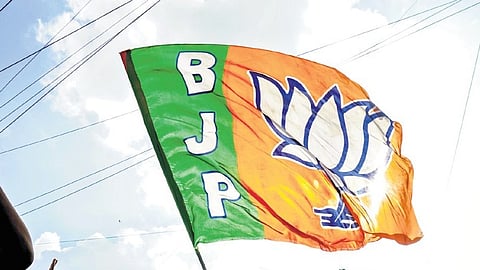 Image of the BJP flag used for representational purposes only.