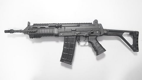 '5.56x45 mm CQB Carbine, designed and developed by ARDE, DRDO and produced by 
@BharatForgeLtd
 selected as L1 in #IndianArmy RFP,' the post on X said.