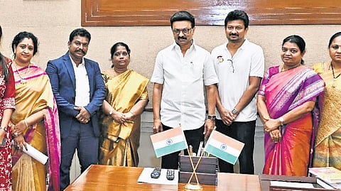 Newly-appointed chairperson and members met Chief Minister MK Stalin 