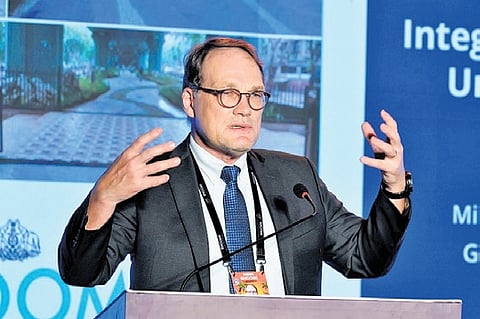 Dr Mika-Petteri Torhonen, World Bank’s Lead Land Administration Specialist, at the conclave on Friday 