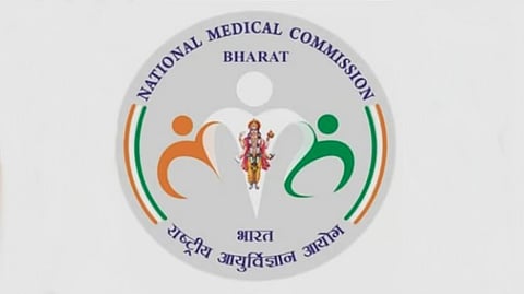 Logo of the National Medical Commission (NMC). 
