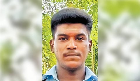 B Ajithkumar (27) was a temple security guard. 