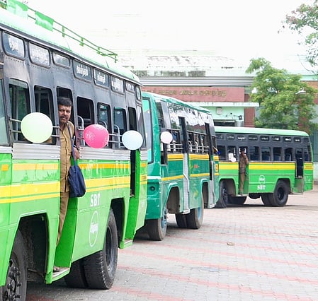 The collector told TNIE that a private company has already sponsored a bus for government school students in the Thalli block.