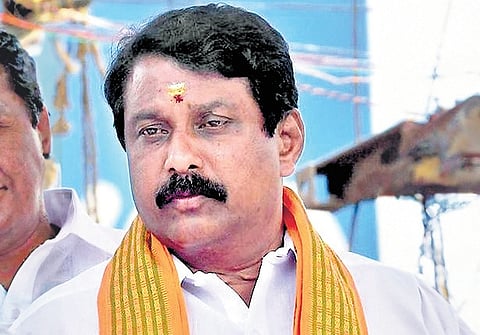 BJP state president Nainar Nagenthran