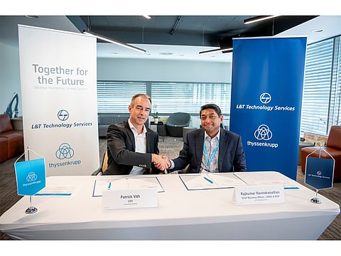L&amp;T Technology Services and thyssenkrupp Steering Business Unit Enter Into a Strategic Partnership to Establish a Global Software Hub in Pune, India