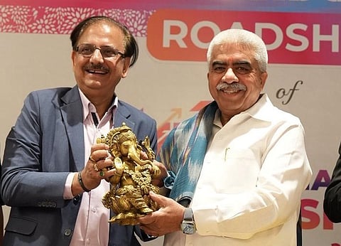 The roadshow was presided over by Rakesh Sachan, Cabinet Minister for MSME, Khadi and Village Industries, Sericulture, Handloom & Textile, Government of Uttar Pradesh