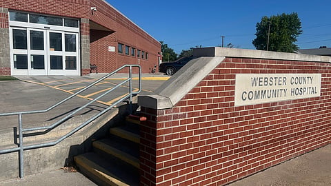The Webster County Community Hospital in Red Cloud, Nebraska, on July 3, 2025. 