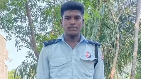 B. Ajithkumar, who died in  police custody due to alleged torture in Sivagangai district of TN.