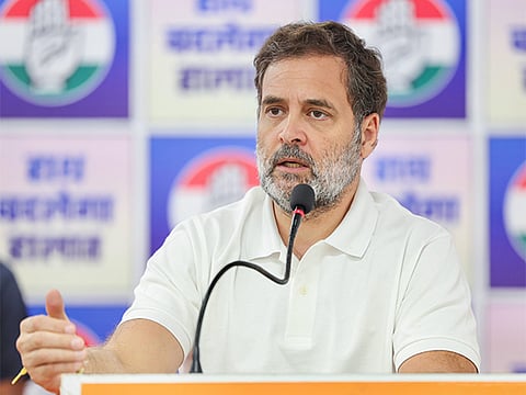 Congress leader Rahul Gandhi.