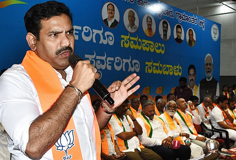 BJP state president B Y Vijayendra