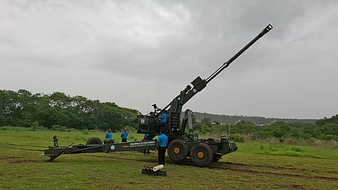 The Indian Army's Advanced Towed Artillery Gun System (ATAGS)  is seen here.