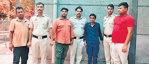 Four men were arrested for allegedly stealing only blue and black bags from railway premises and trains with heavy footfall.